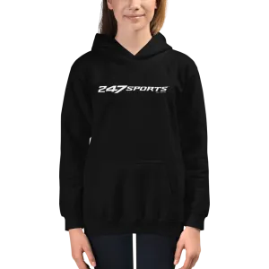 247 Sports White Logo Kids Hooded Sweatshirt