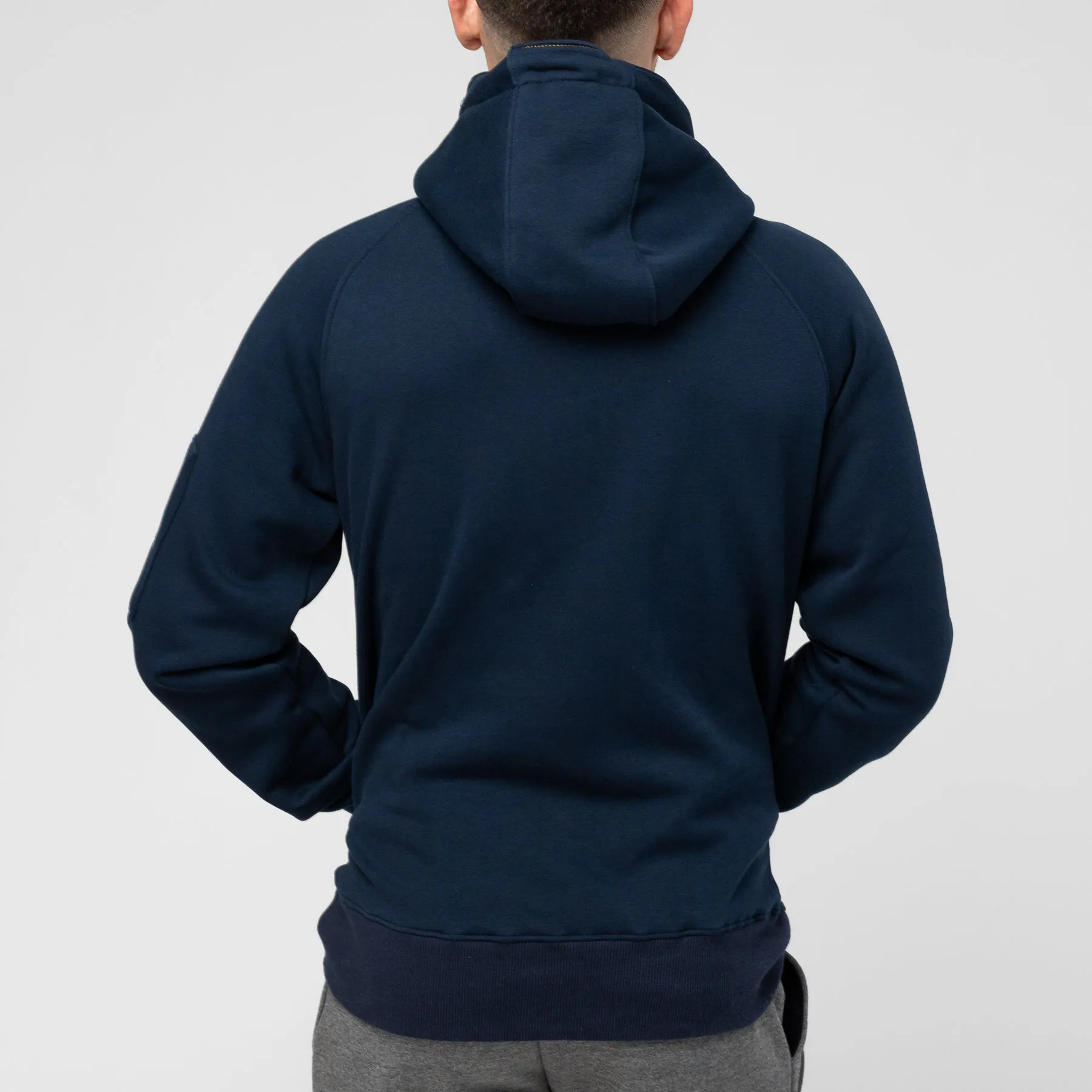 93brand Hybrid Hoodie (Pearl Weave Integrated) - Navy