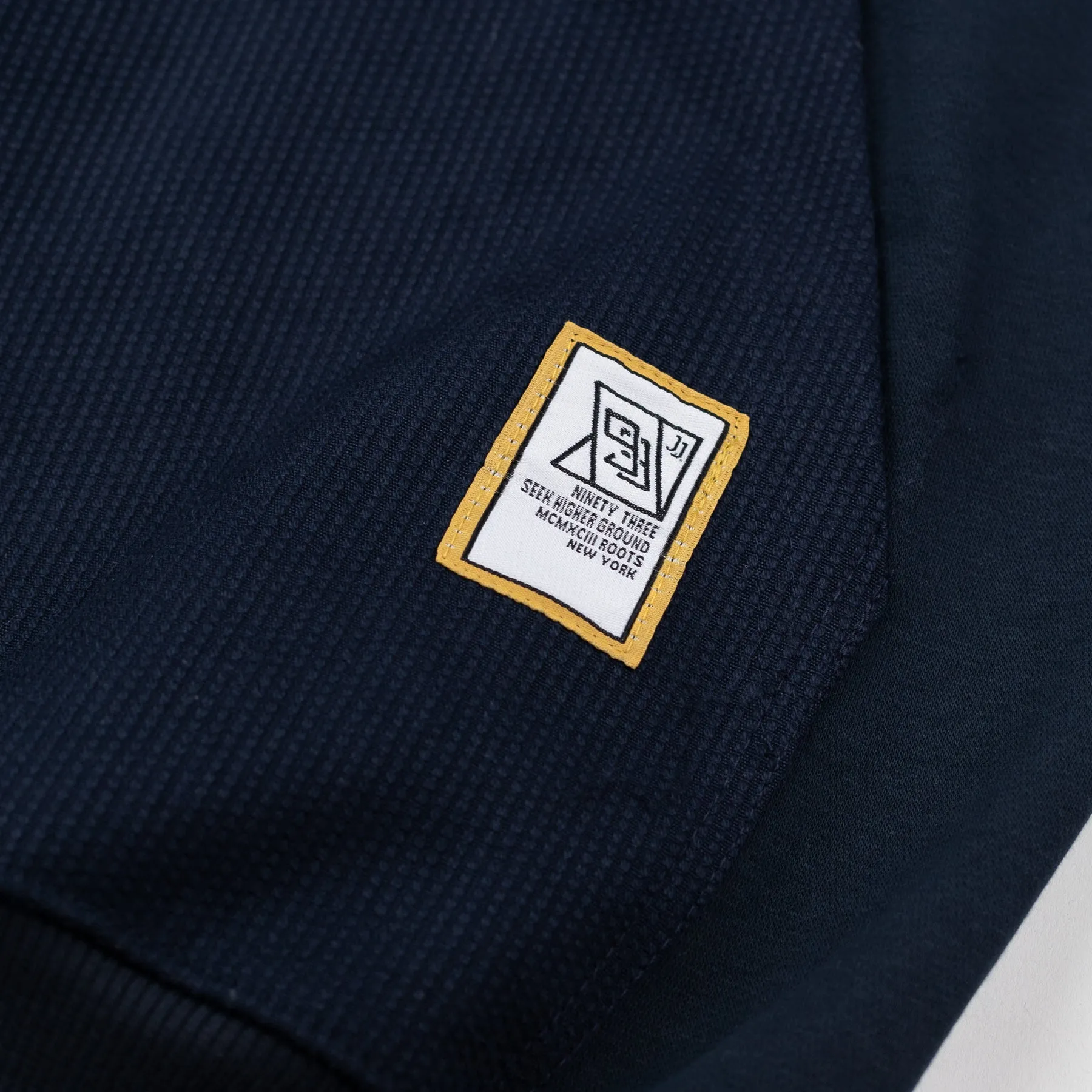 93brand Hybrid Hoodie (Pearl Weave Integrated) - Navy