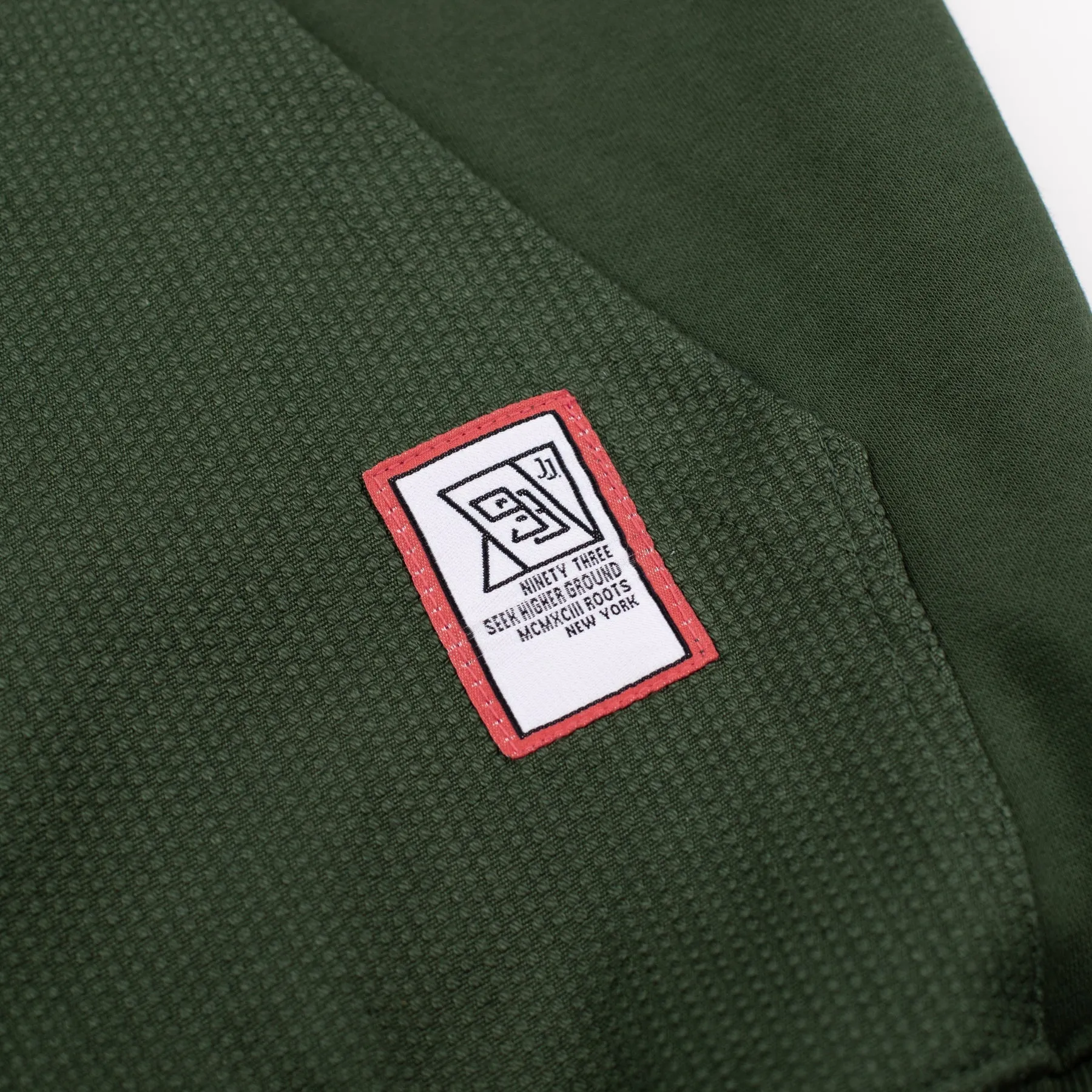 93brand Hybrid Hoodie (Pearl Weave Integrated) - Olive