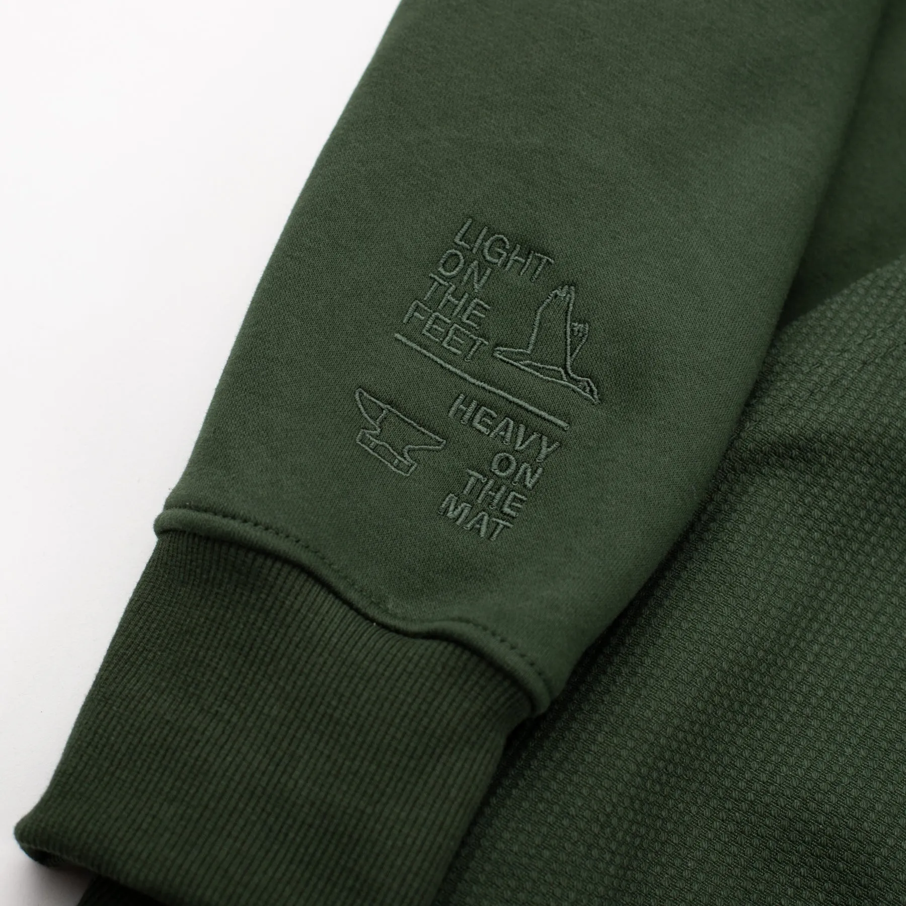 93brand Hybrid Hoodie (Pearl Weave Integrated) - Olive