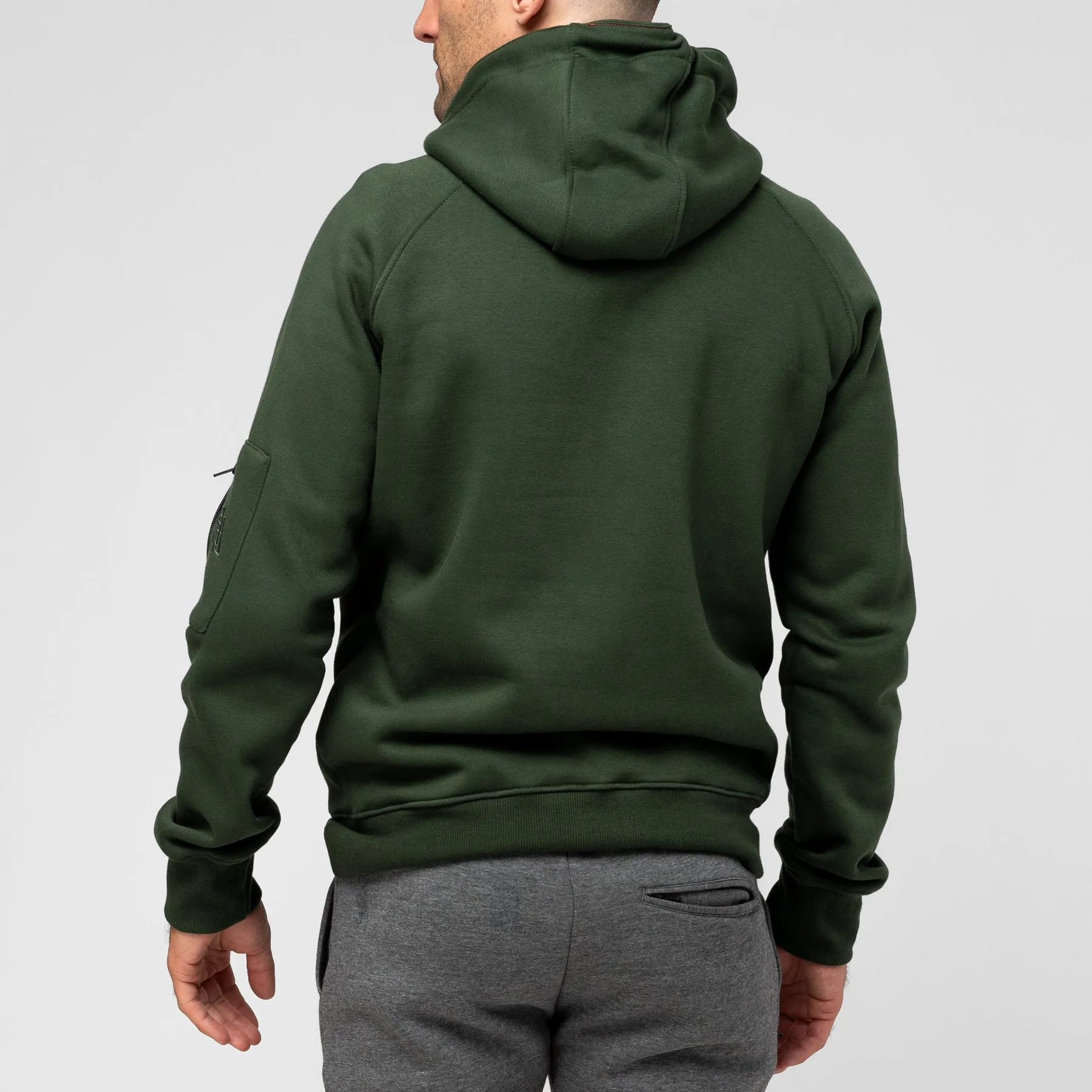 93brand Hybrid Hoodie (Pearl Weave Integrated) - Olive