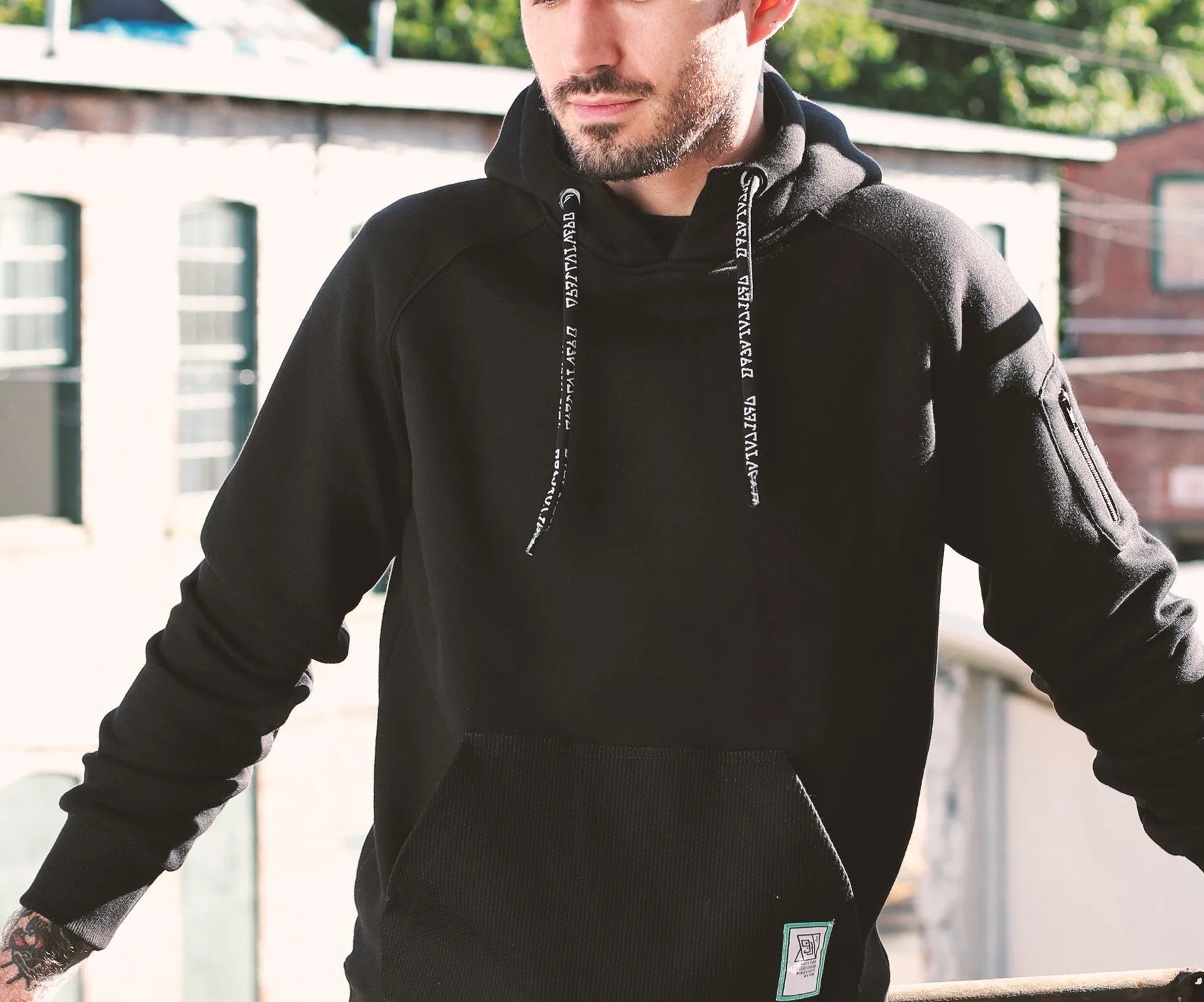 93brand "Hybrid" Hoodie (Pearl Weave Integrated)