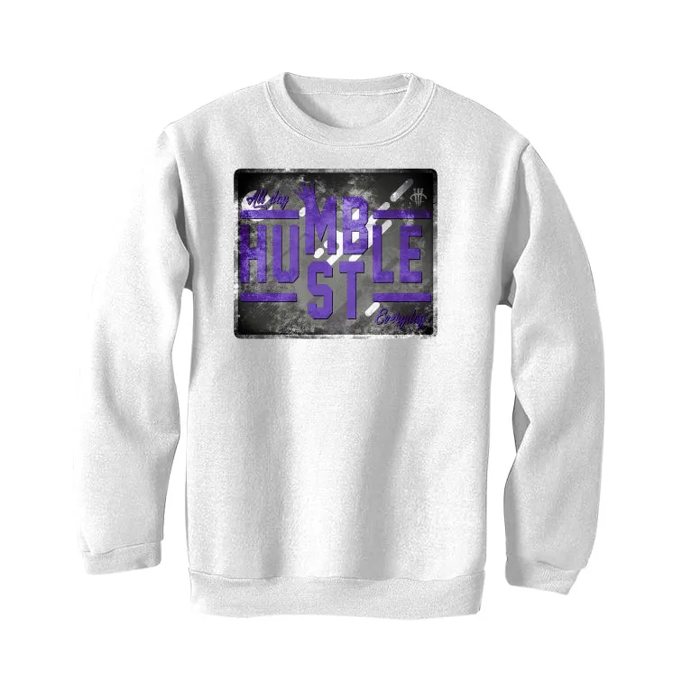 Air Jordan 3 Dark Iris - White T-Shirt (ALWAYS HUSTLE)