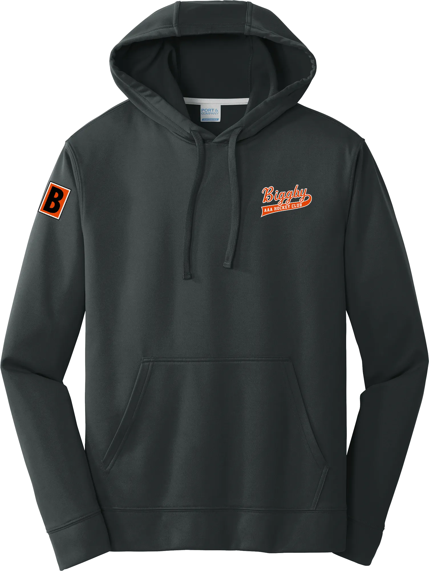 Biggby Coffee AAA Performance Fleece Pullover Hooded Sweatshirt