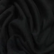 Black Bamboo Hemp Stretch French Terry Fabric - 380 GSM, $12.55/yd, 15 Yards