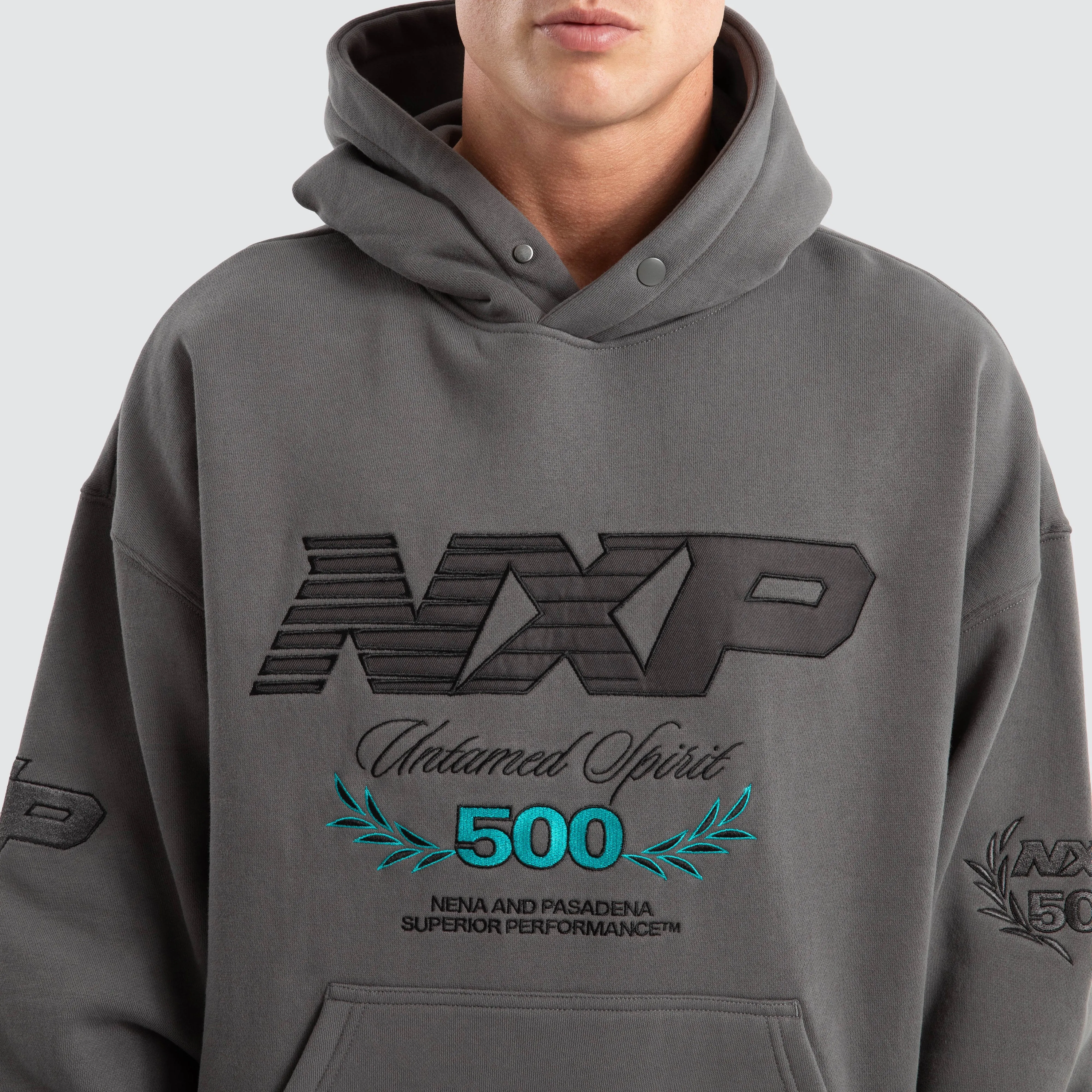 Bounty Box Fit Hoodie Charcoal