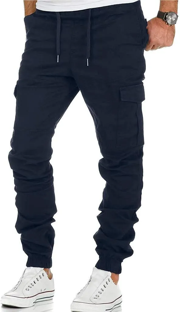 Cargo Pants for Men,Mens Fashion Joggers Sports Pants Cotton Pants Gym Sweatpants Trousers Casual Long Pant