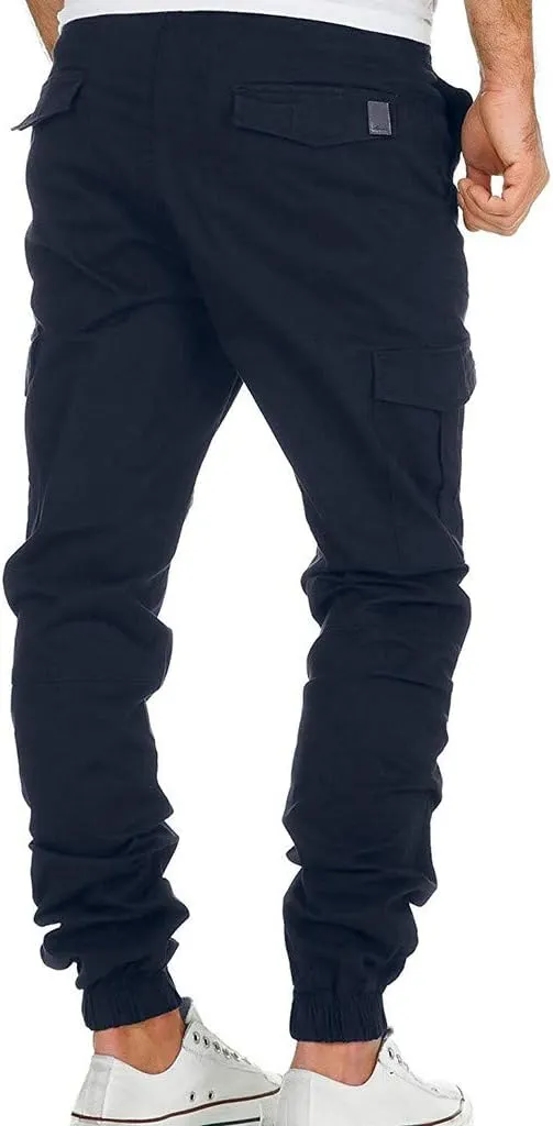 Cargo Pants for Men,Mens Fashion Joggers Sports Pants Cotton Pants Gym Sweatpants Trousers Casual Long Pant