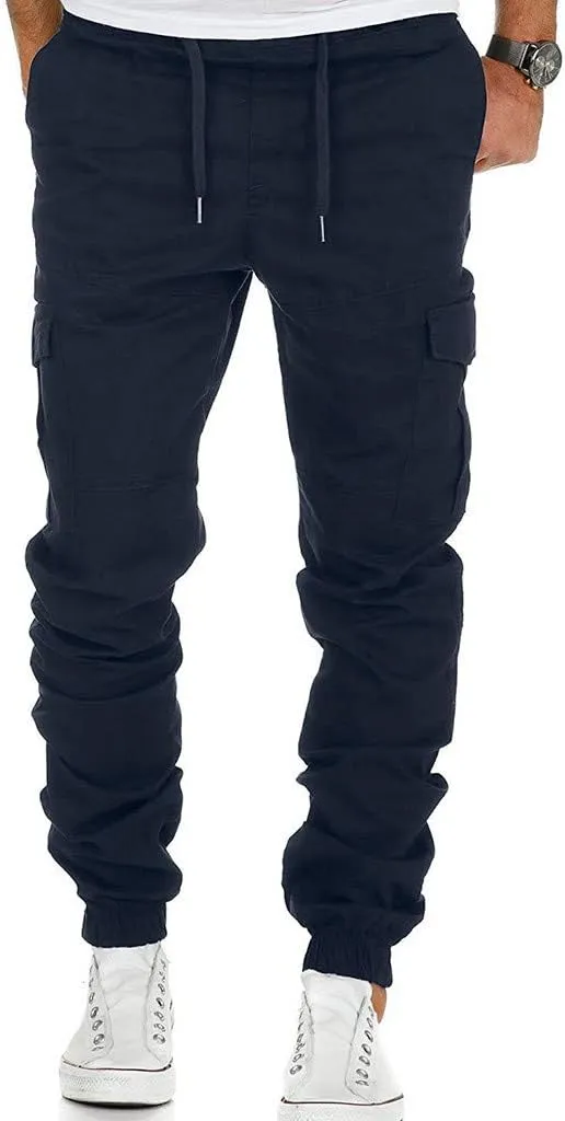 Cargo Pants for Men,Mens Fashion Joggers Sports Pants Cotton Pants Gym Sweatpants Trousers Casual Long Pant