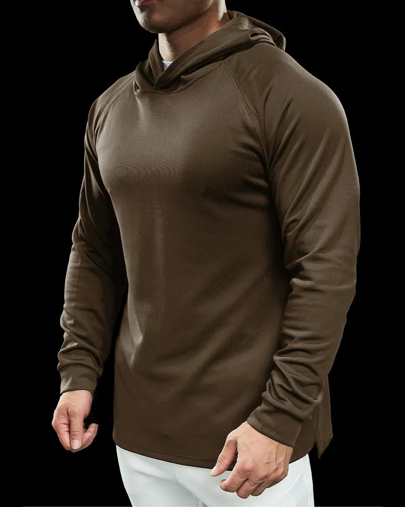 Essential Athletic Performance Hoodie With Raglan Sleeves New