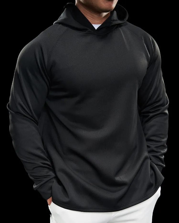 Essential Athletic Performance Hoodie With Raglan Sleeves New