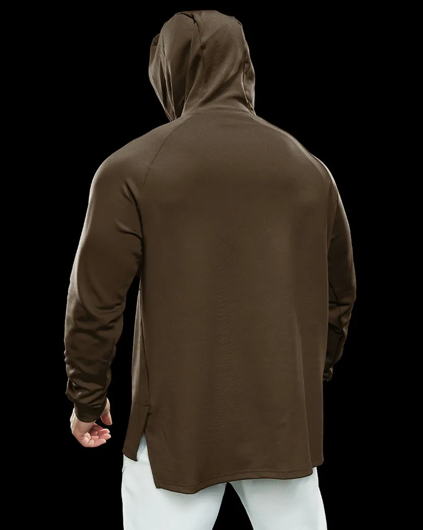 Essential Athletic Performance Hoodie With Raglan Sleeves