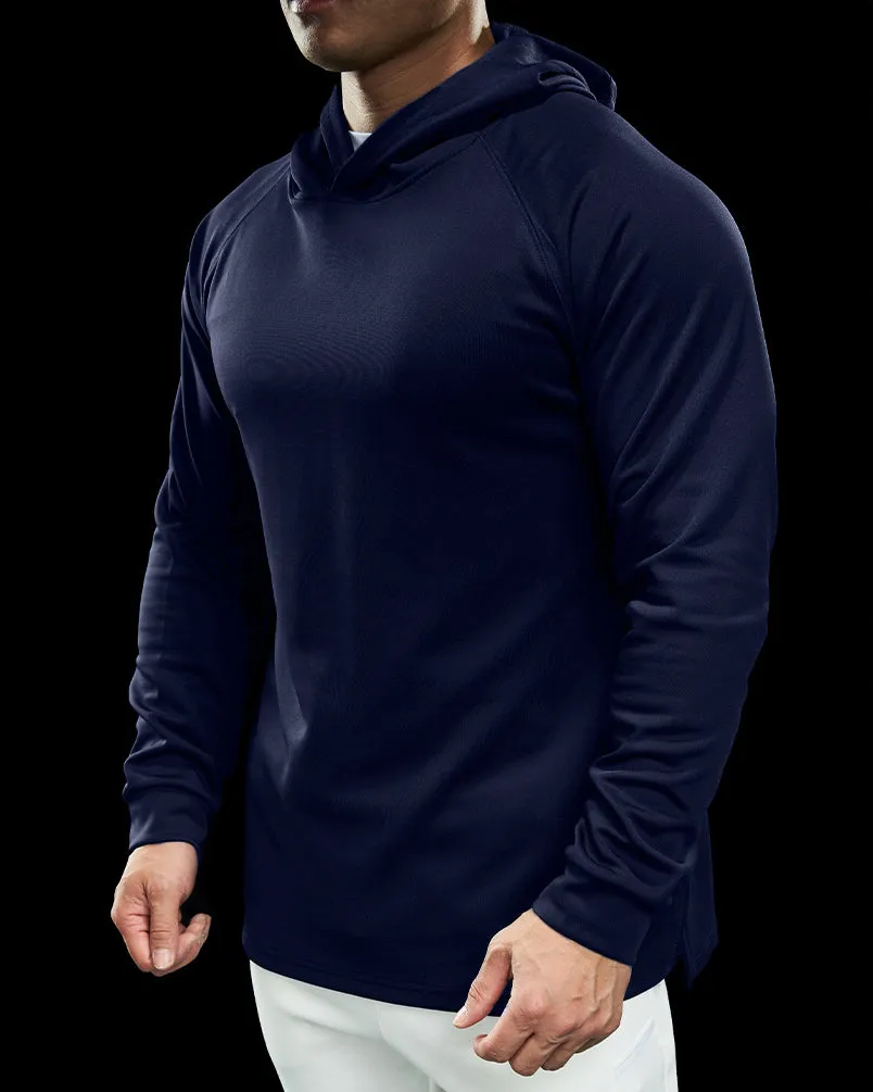 Essential Athletic Performance Hoodie With Raglan Sleeves