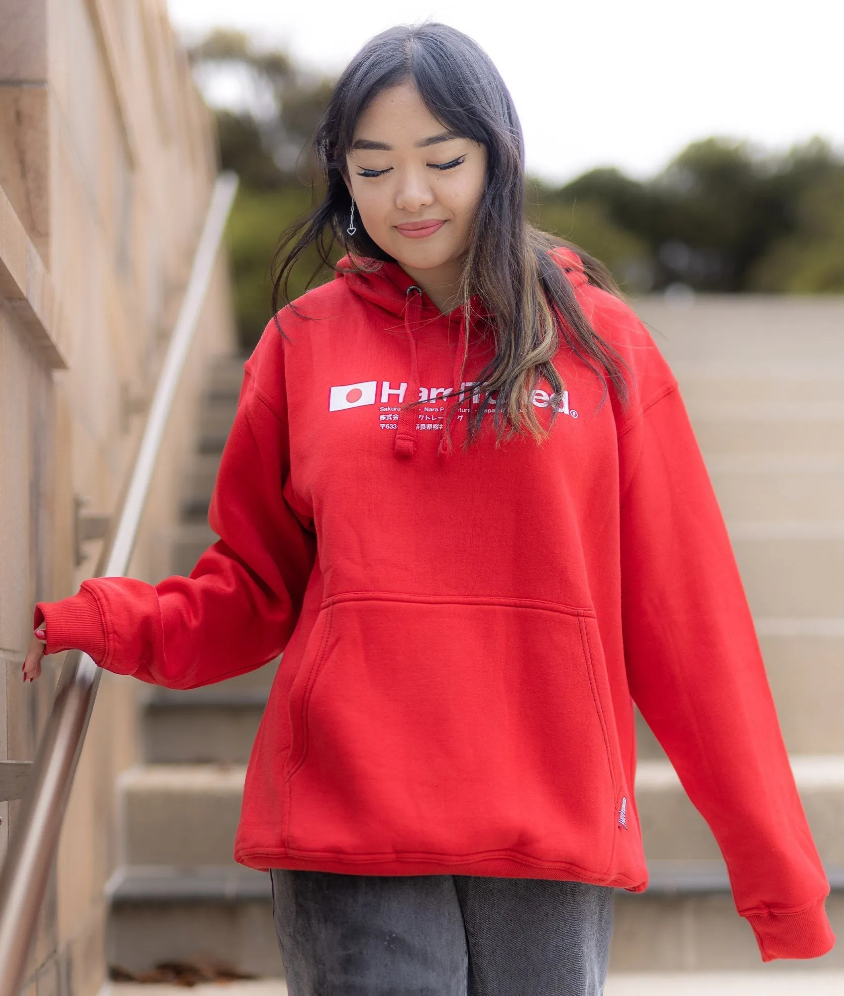 Hardtuned Essential Womens Hoodie - Red