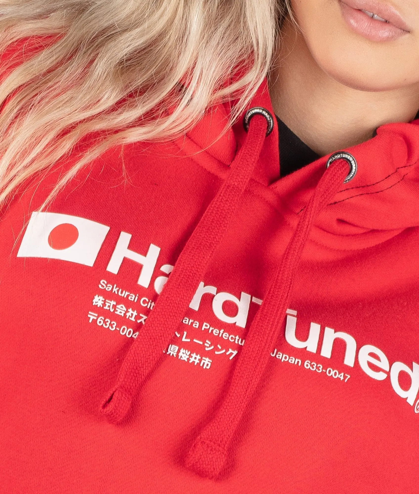 Hardtuned Essential Womens Hoodie - Red
