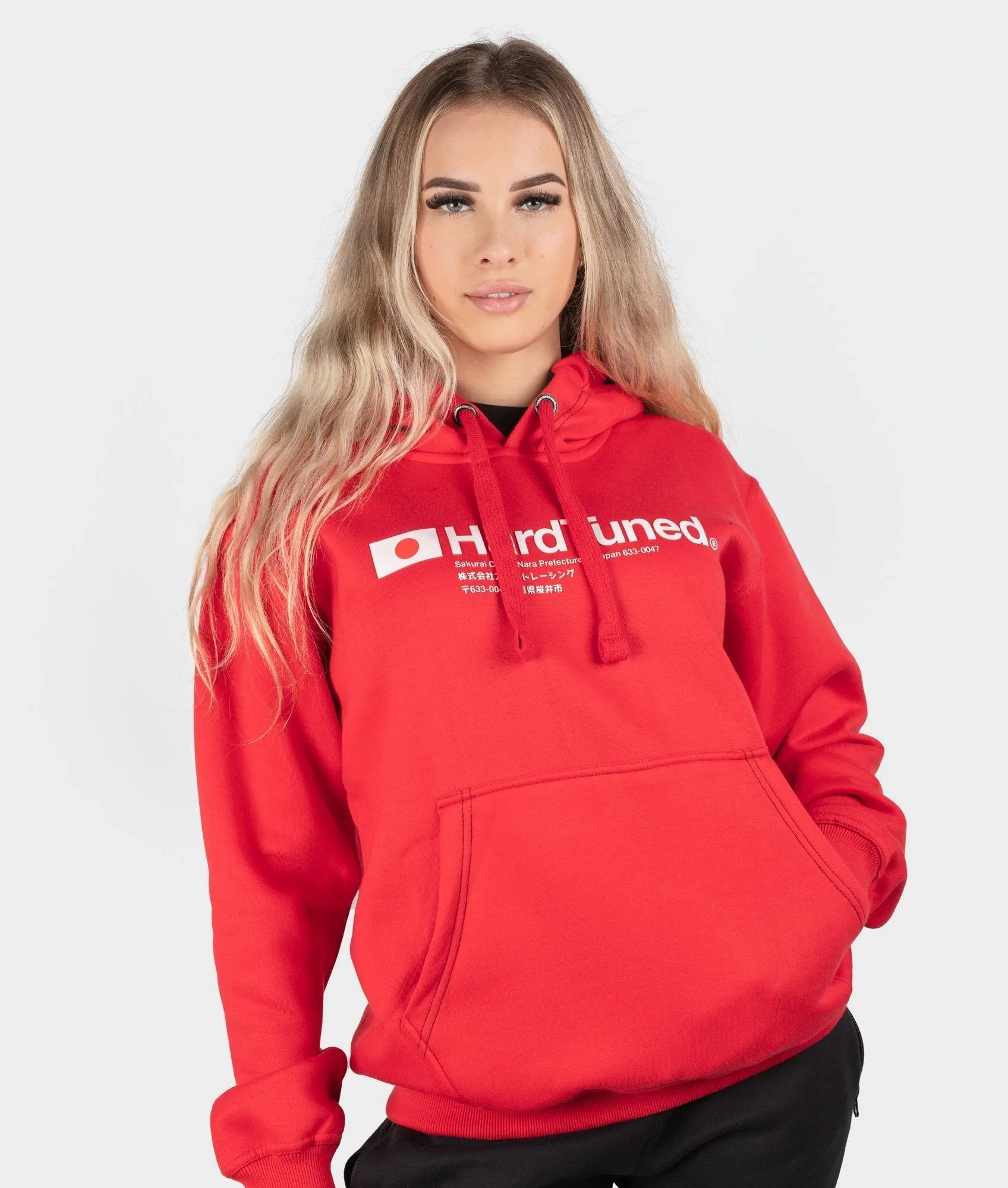 Hardtuned Essential Womens Hoodie - Red