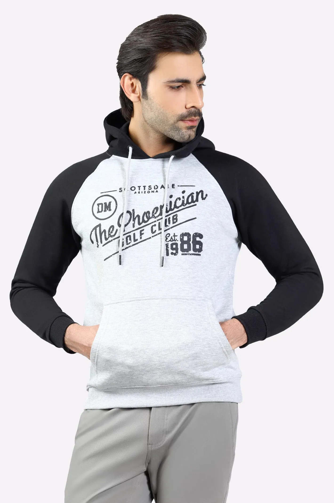 Heather Grey Graphic Hoodie