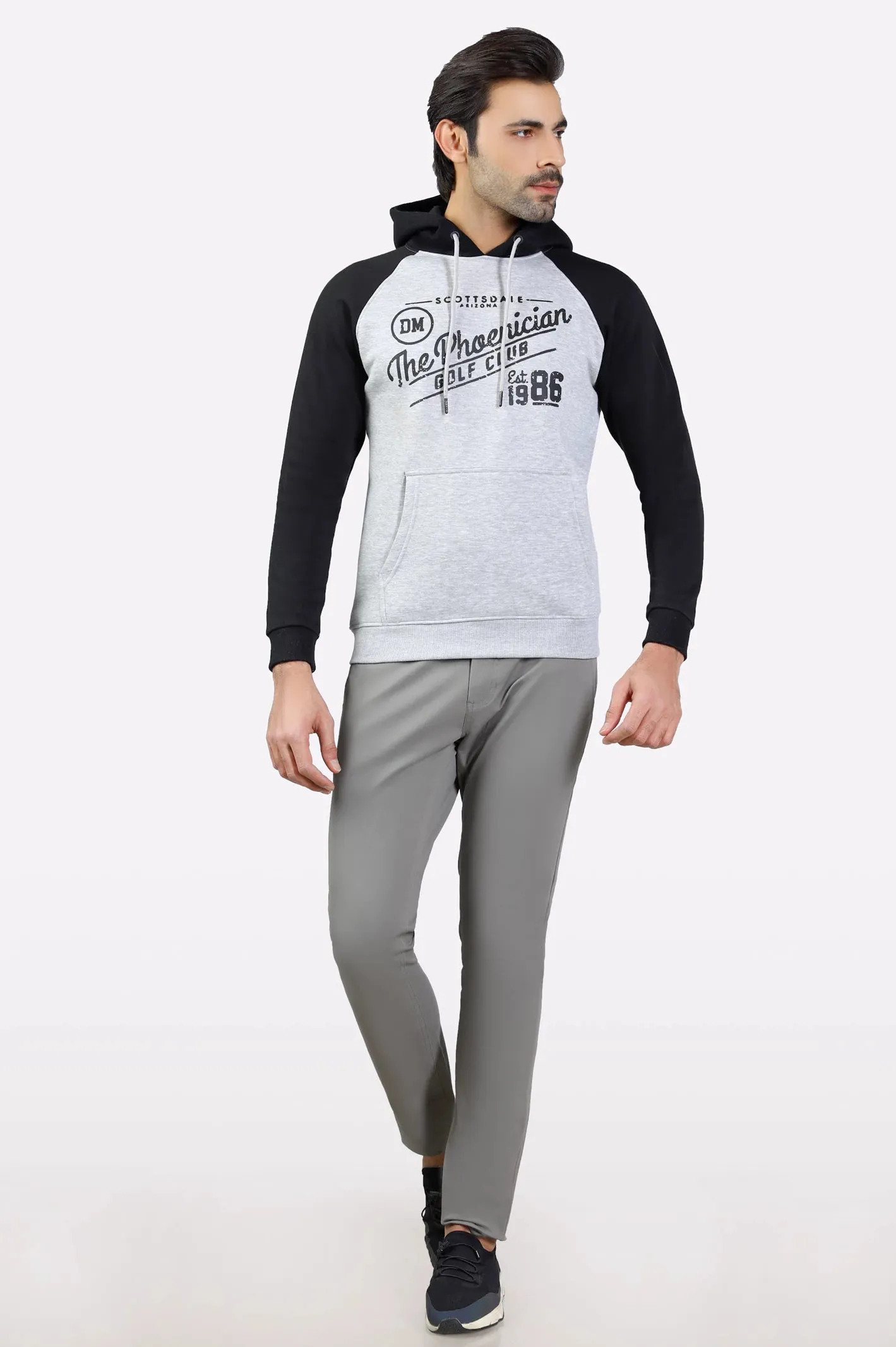 Heather Grey Graphic Hoodie