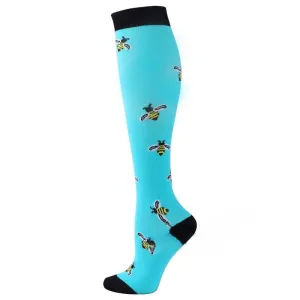 Honey Bee Print Compression Socks