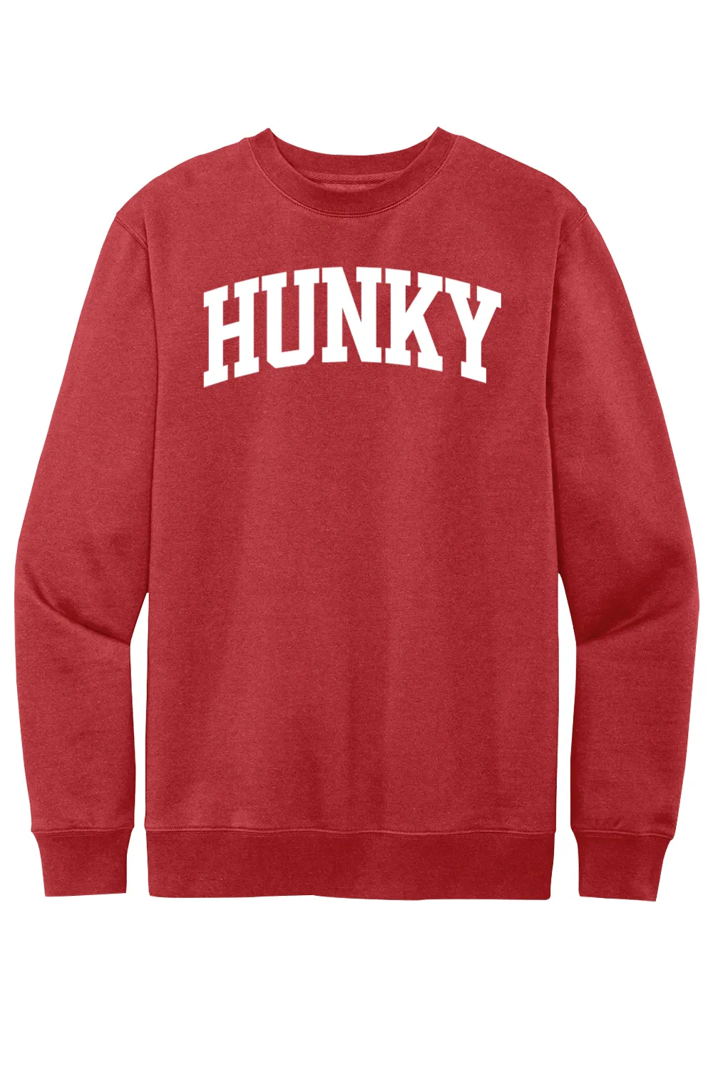 Hunky Collegiate - Fleece Crewneck Sweatshirt