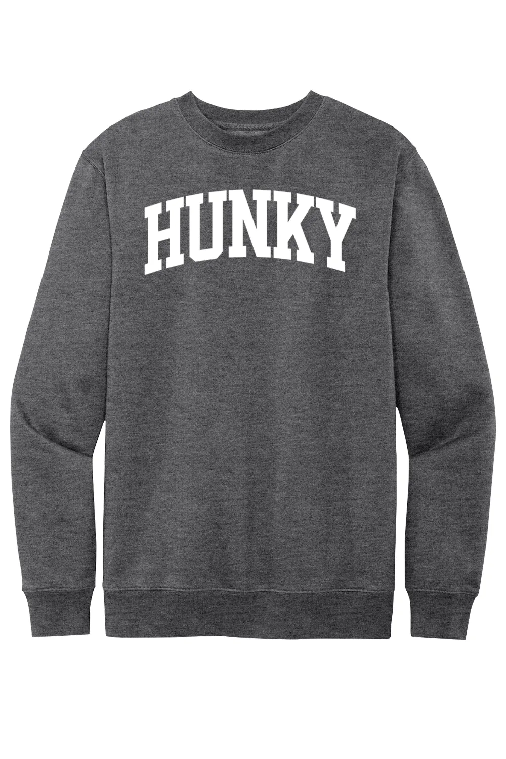 Hunky Collegiate - Fleece Crewneck Sweatshirt