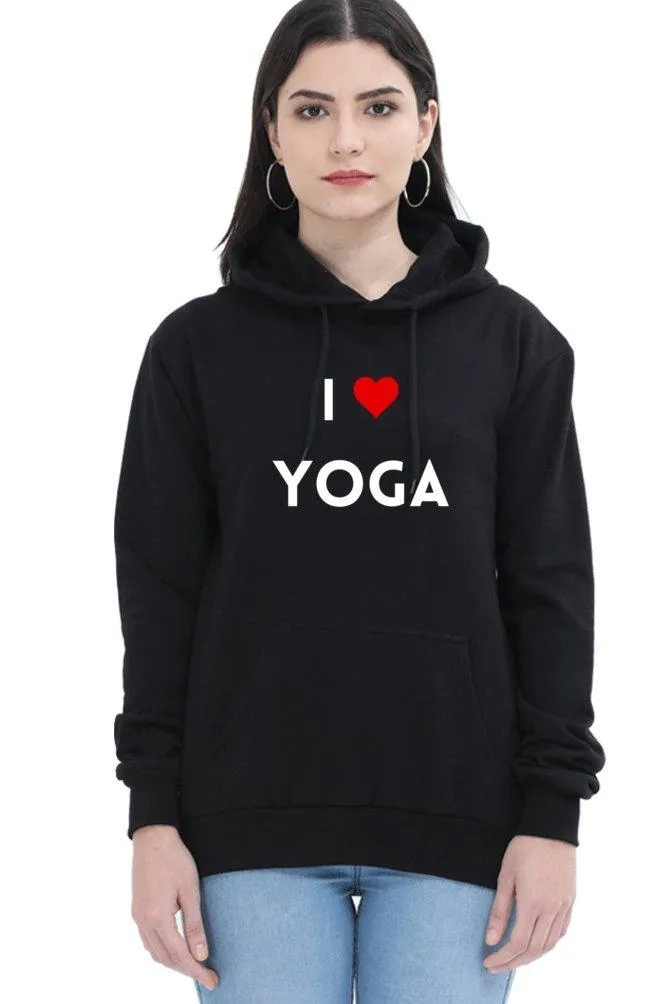 i love yoga hoodie