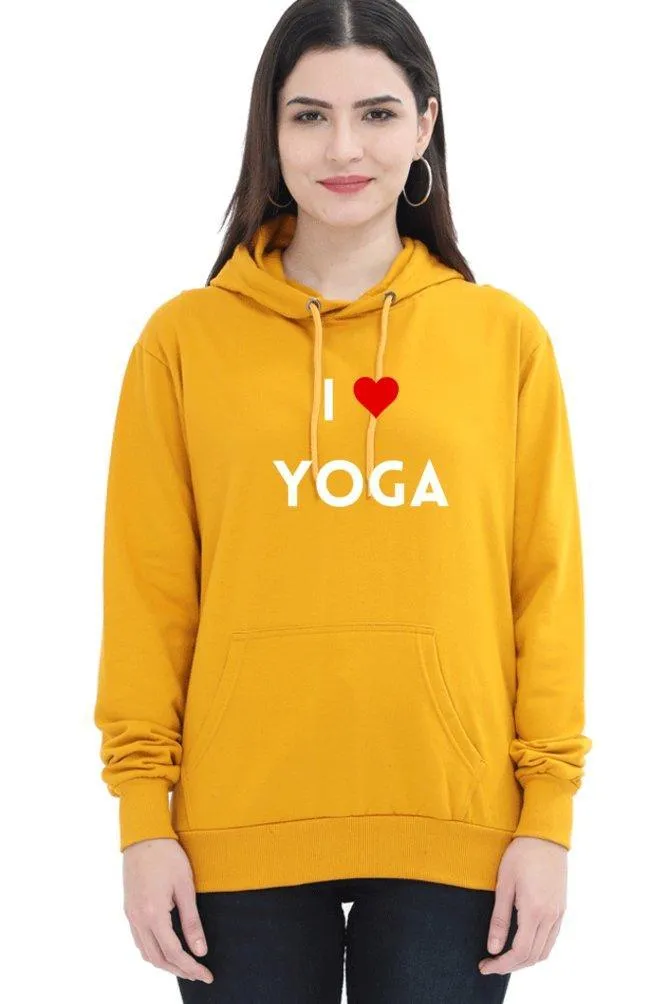 i love yoga hoodie