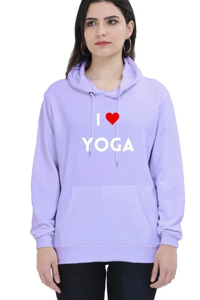 i love yoga hoodie