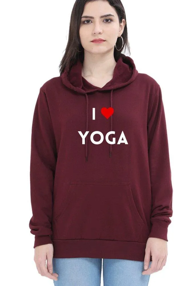 i love yoga hoodie