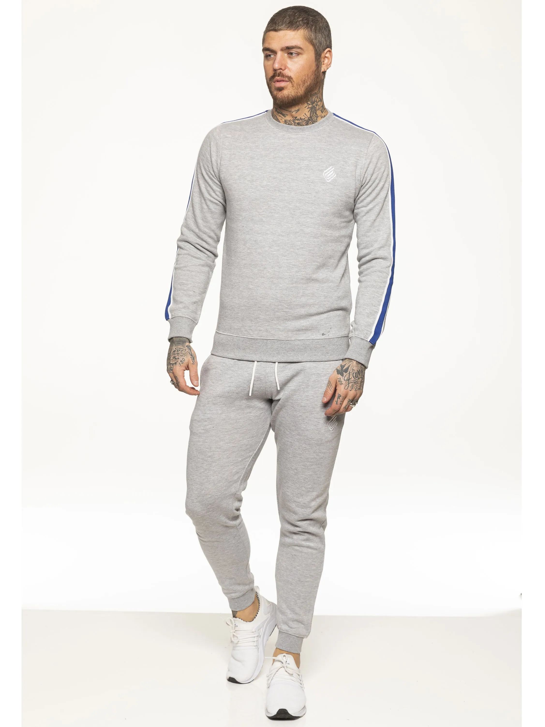 Mens Crew Neck Designer Sweatshirt | Enzo Designer Menswear