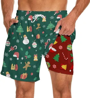 Men's Swim Trunks 7 Inch Inseam with Compression Liner Quick Dry Beach Shorts for Mens Board Shorts Swimwear