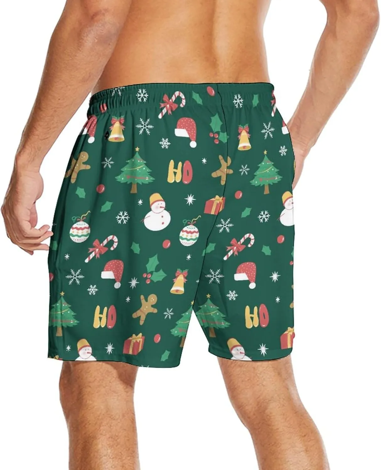 Men's Swim Trunks 7 Inch Inseam with Compression Liner Quick Dry Beach Shorts for Mens Board Shorts Swimwear