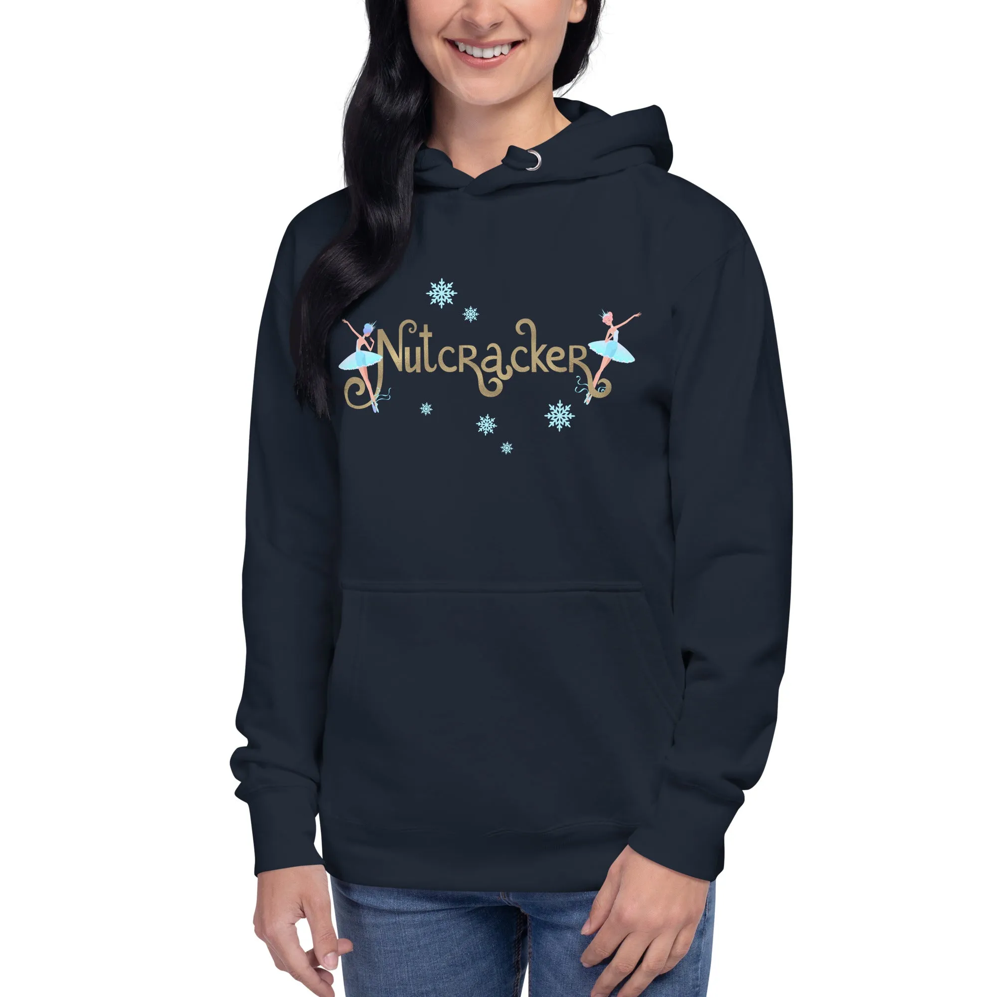 Nutcracker Snowflakes - Cotton Hoodie
