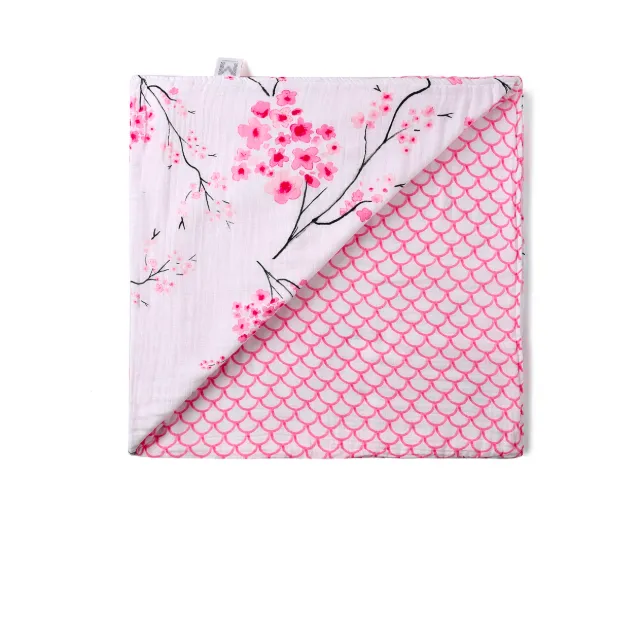 Organic Snug Blanket - Cherry Blossom