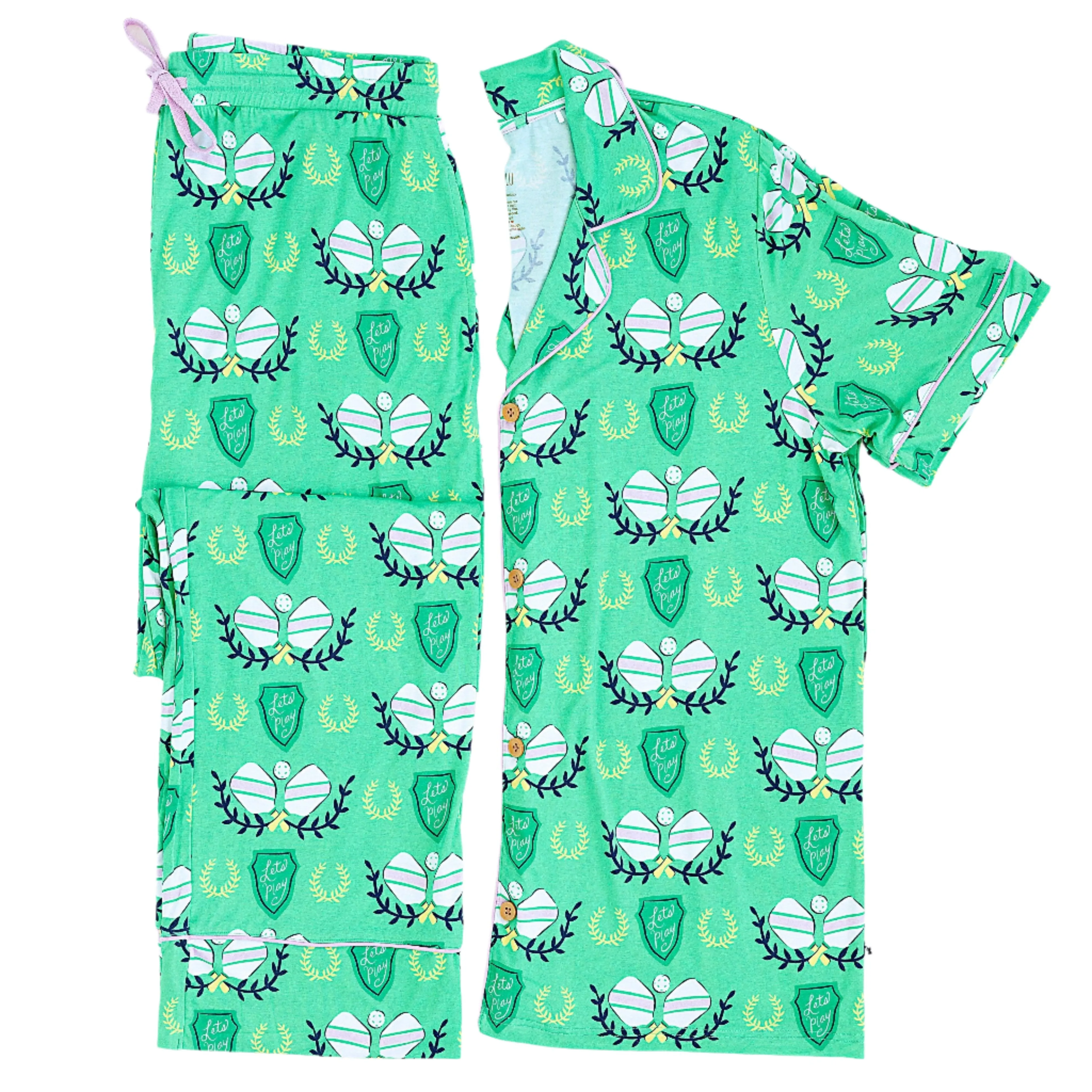 Pickleball Womens Bamboo Pajama Set