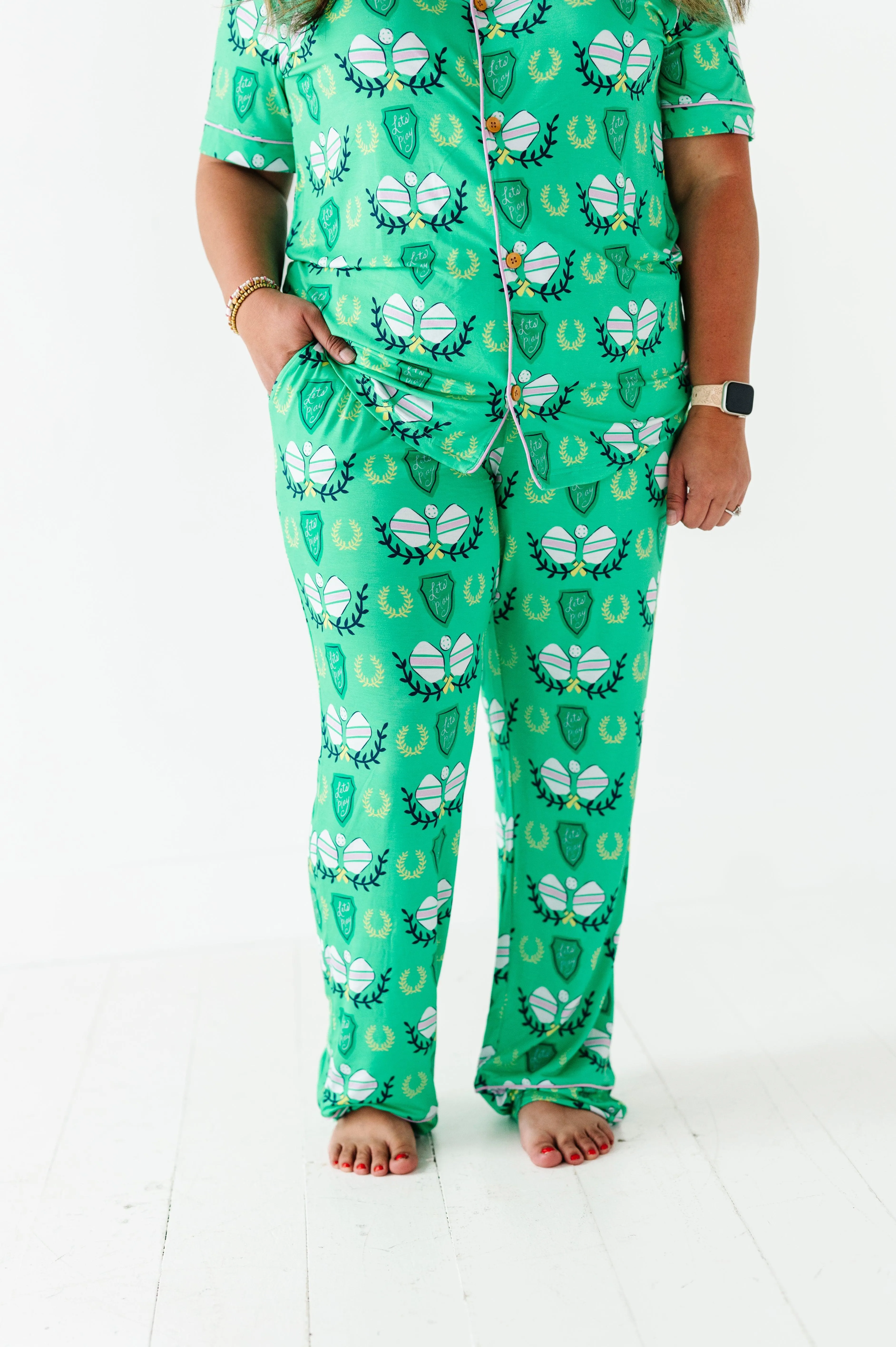 Pickleball Womens Bamboo Pajama Set