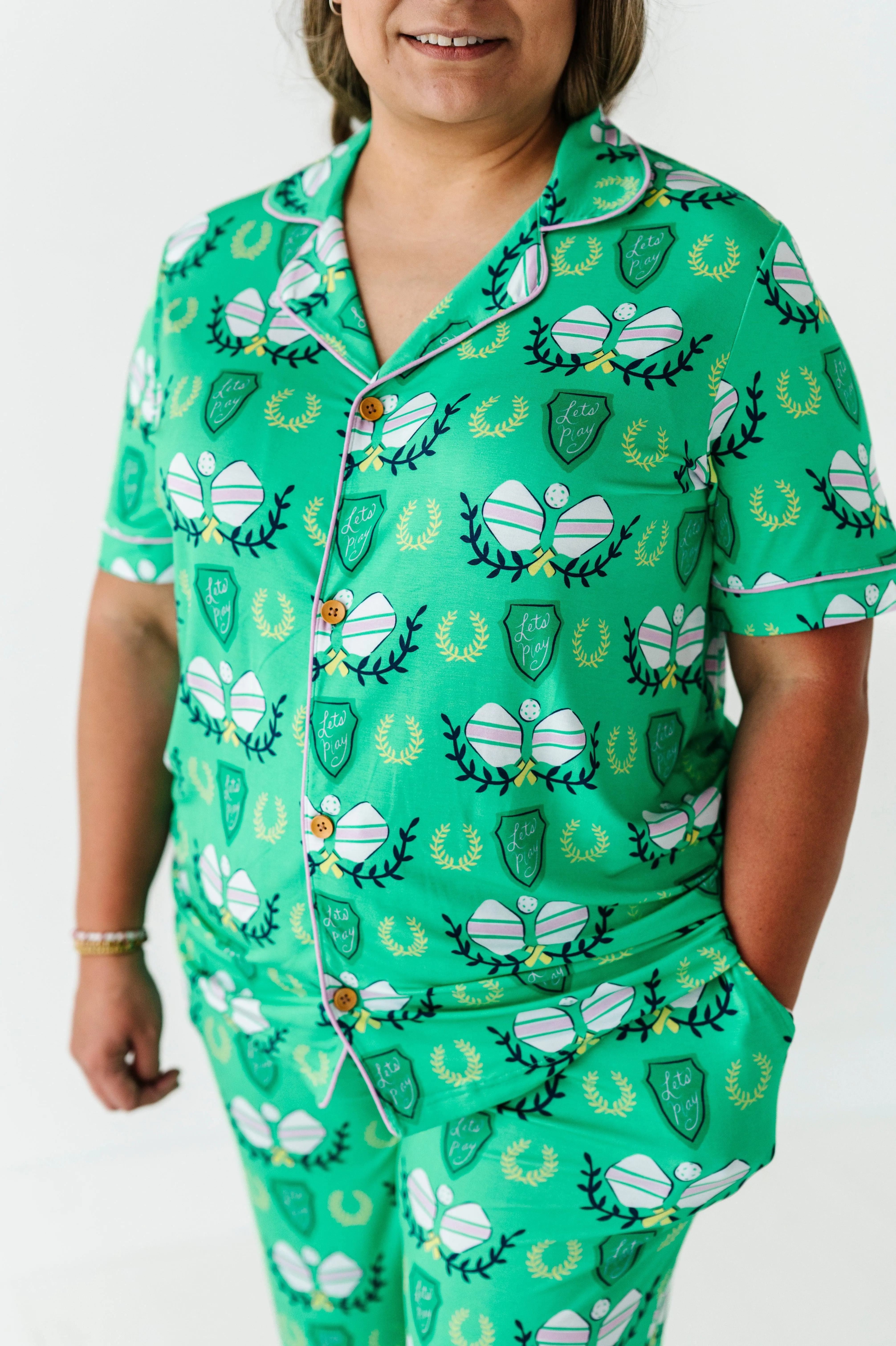 Pickleball Womens Bamboo Pajama Set