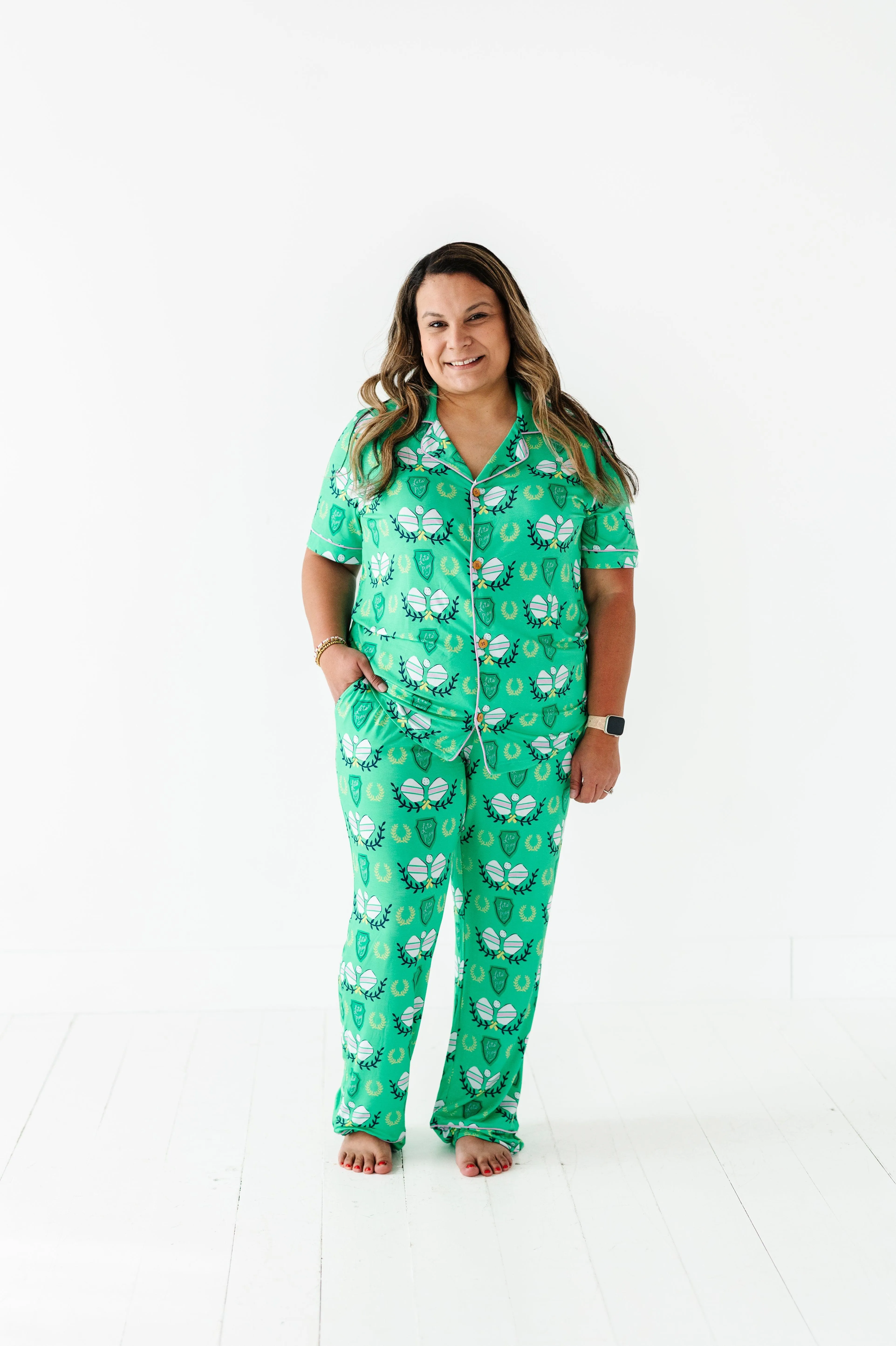 Pickleball Womens Bamboo Pajama Set