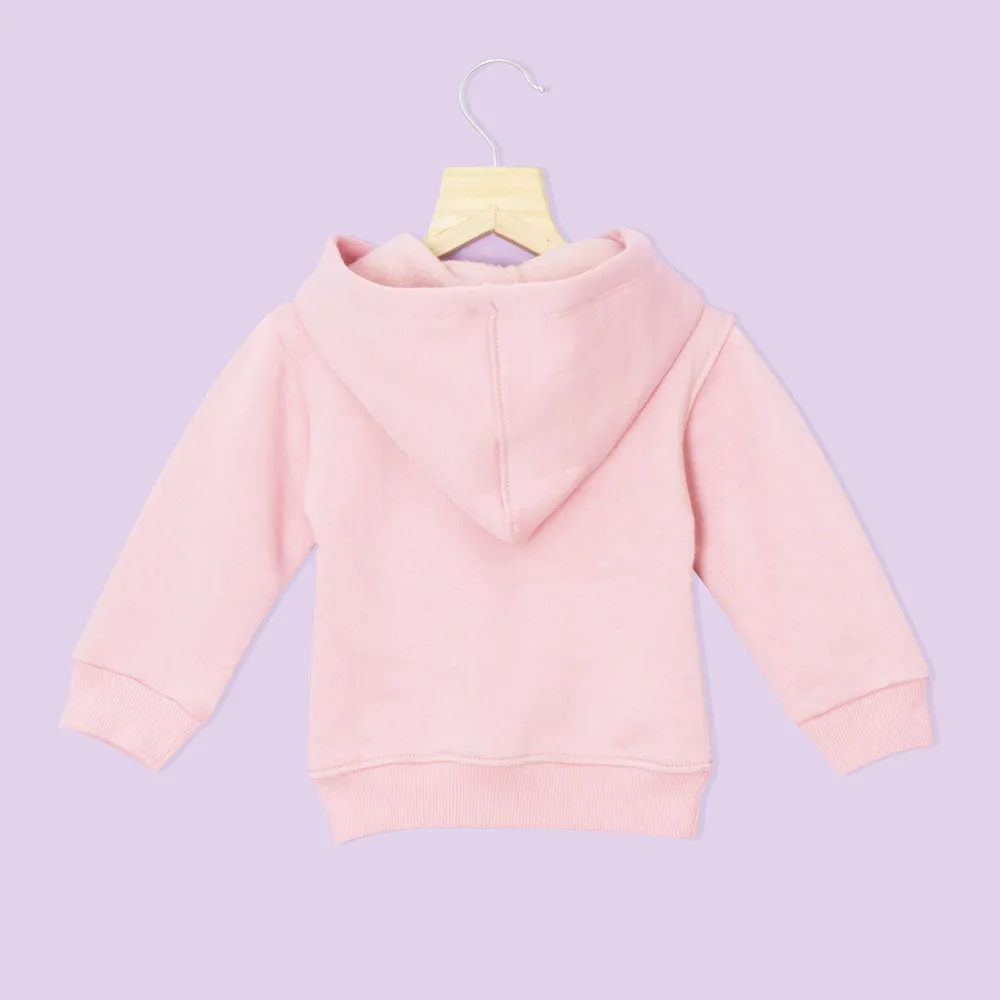 Pink, Black & Blue Full Sleeves Winter Hoodie