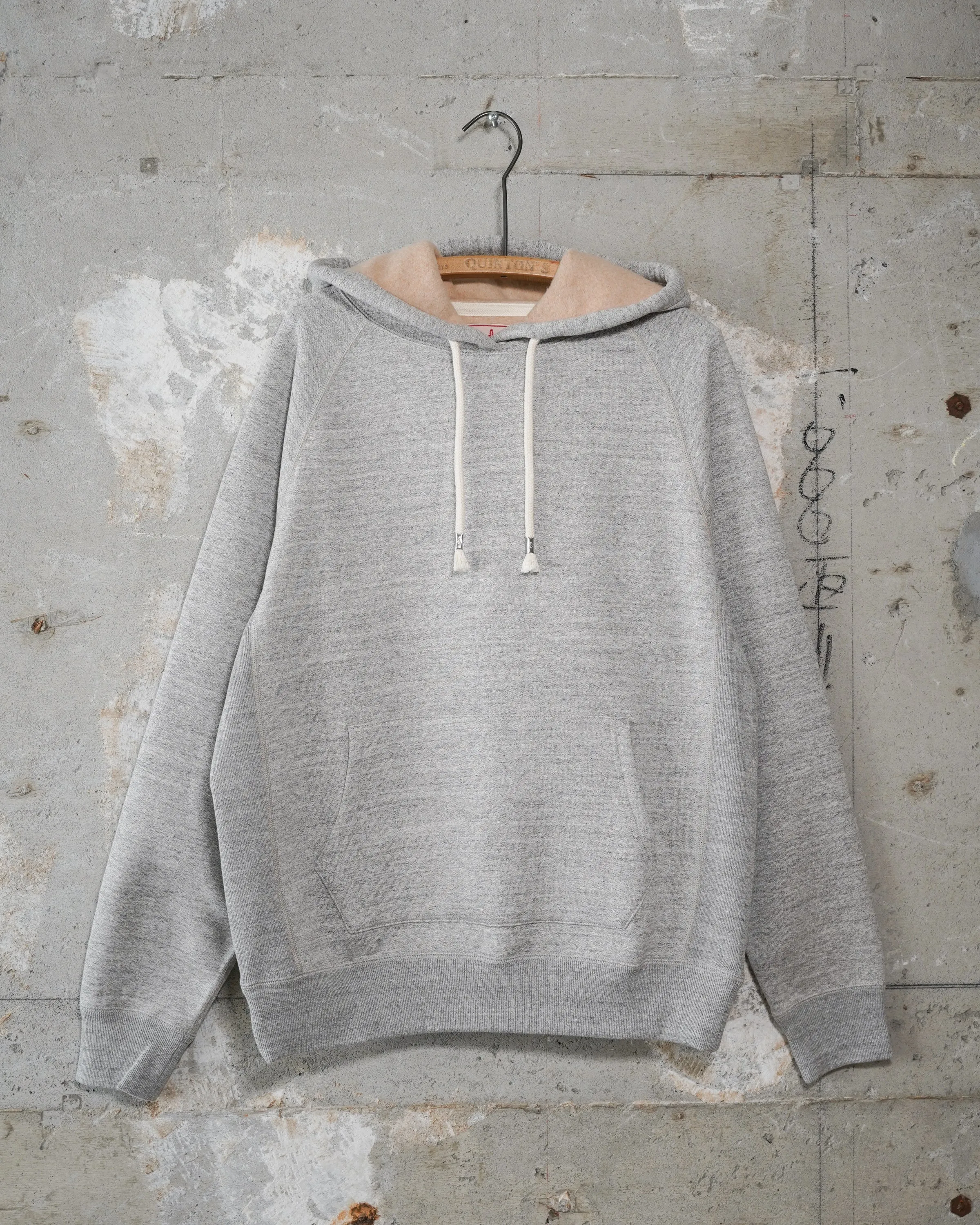 Pullover Hoodie - Fleeced Foxfibre - Heather Grey