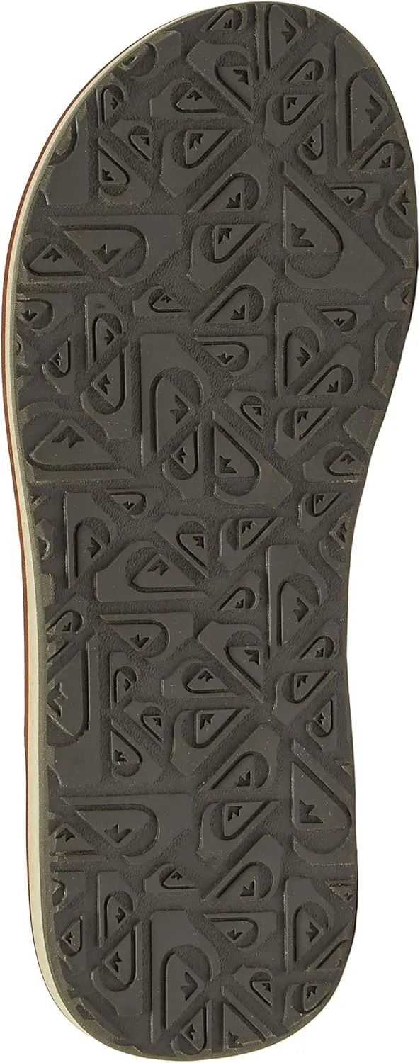 Quiksilver Men's Carver Suede 3 Point Flip Flop Athletic Sandal