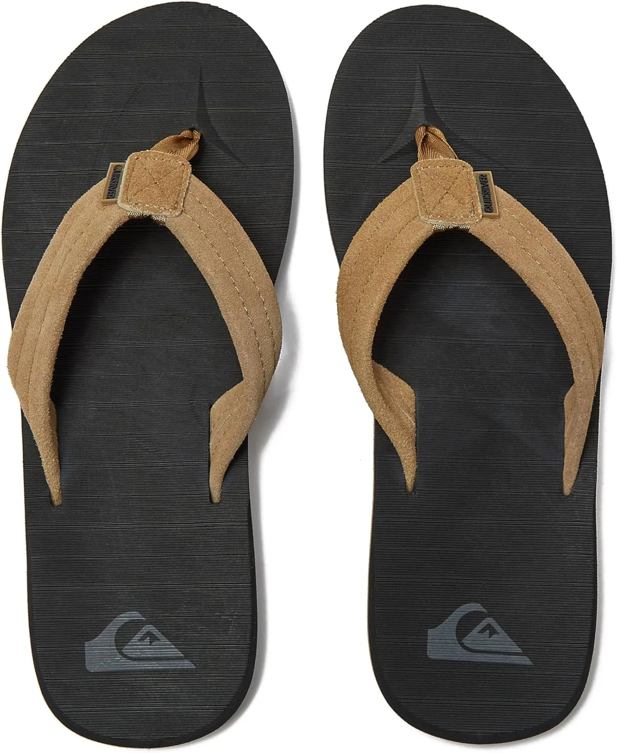 Quiksilver Men's Carver Suede 3 Point Flip Flop Athletic Sandal