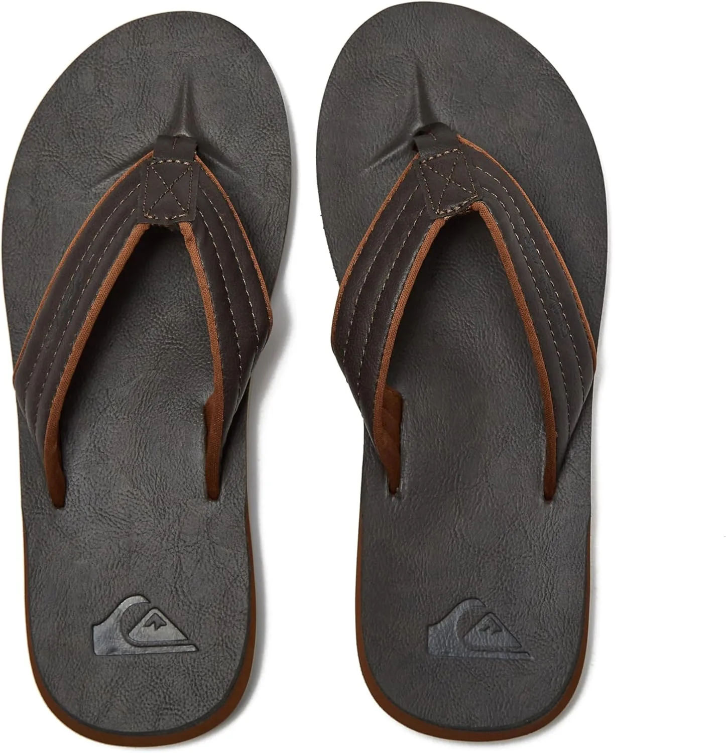 Quiksilver Men's Carver Suede 3 Point Flip Flop Athletic Sandal
