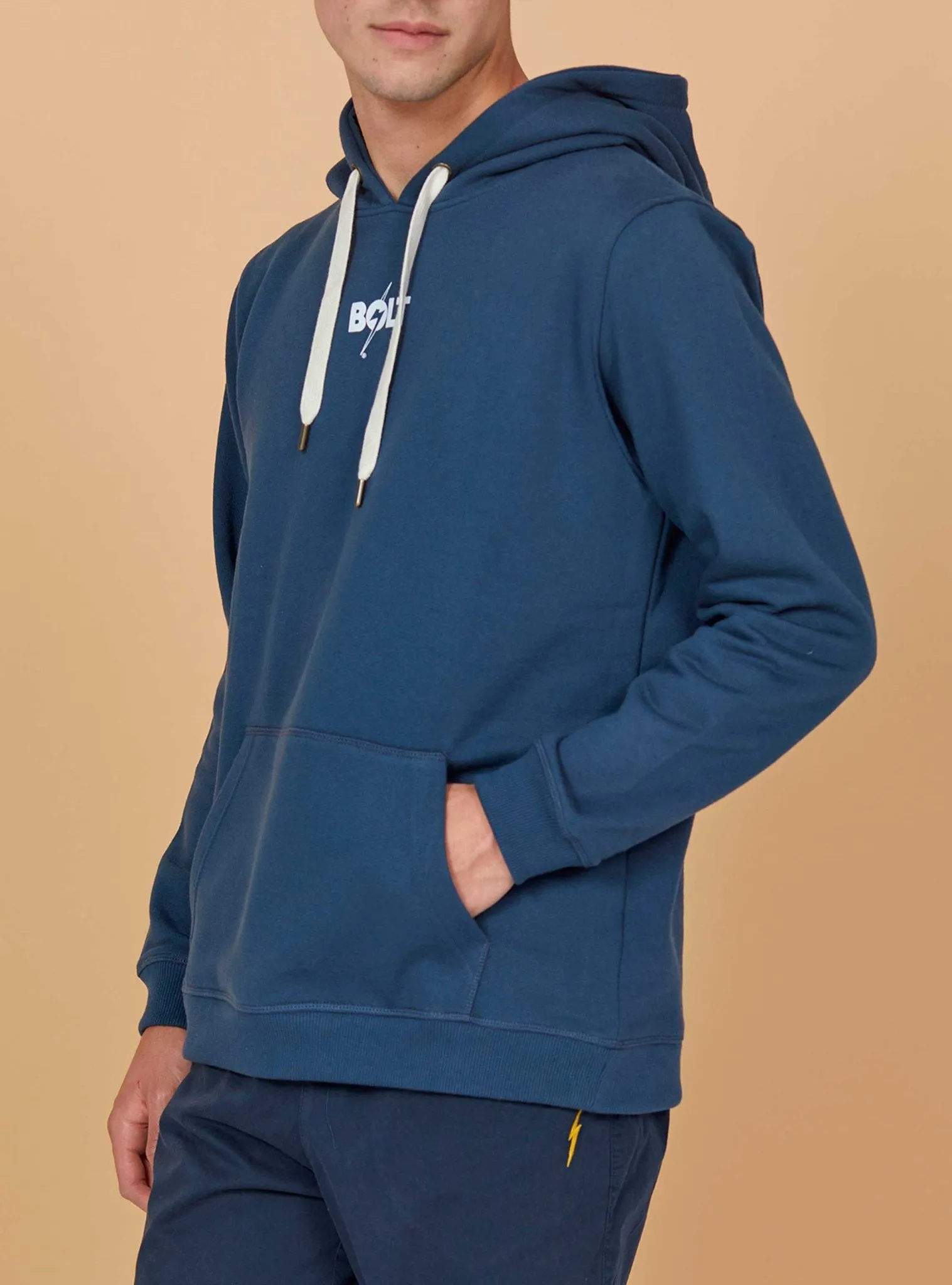 REGULAR RECYCLED-COTTON HOODIE WITH FRONT AND BACK PRINT