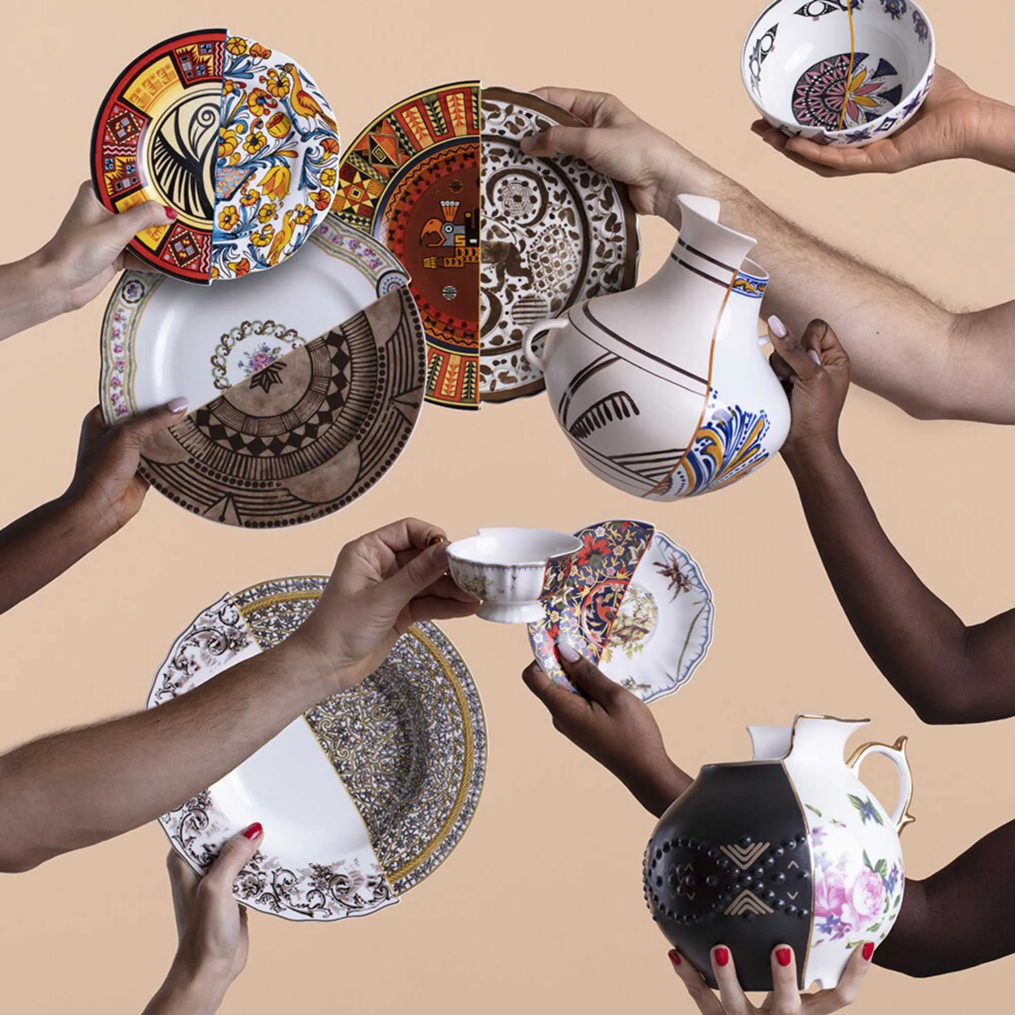 Seletti Hybrid pasta plate 25, malao