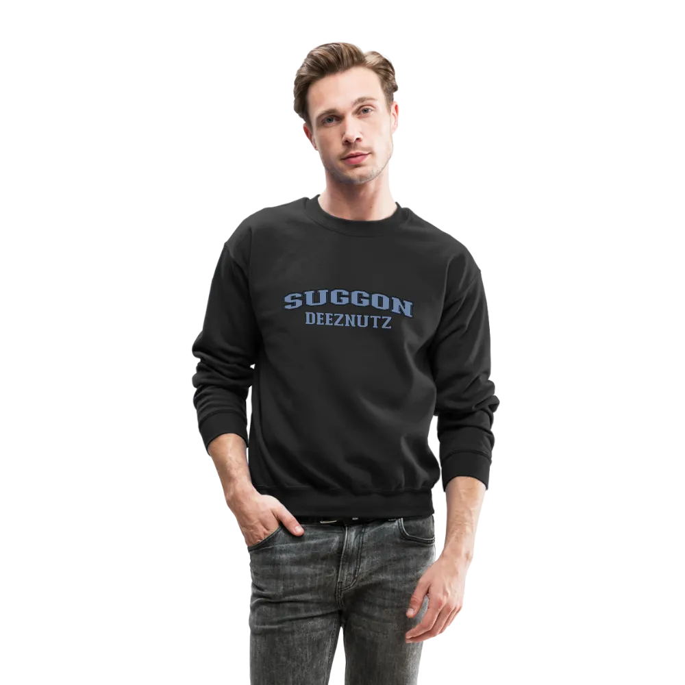 Suggon Deeznutz Sweatshirt (in Blue Ball Colors - Funny Sexual Humor)