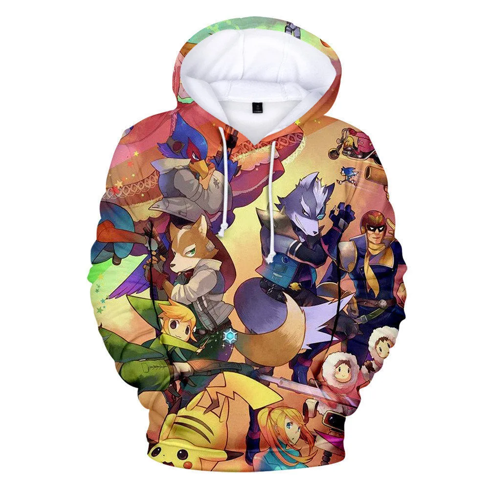 Super Smash Bros. Ultimate 3D Game Sweatshirts Hoodies