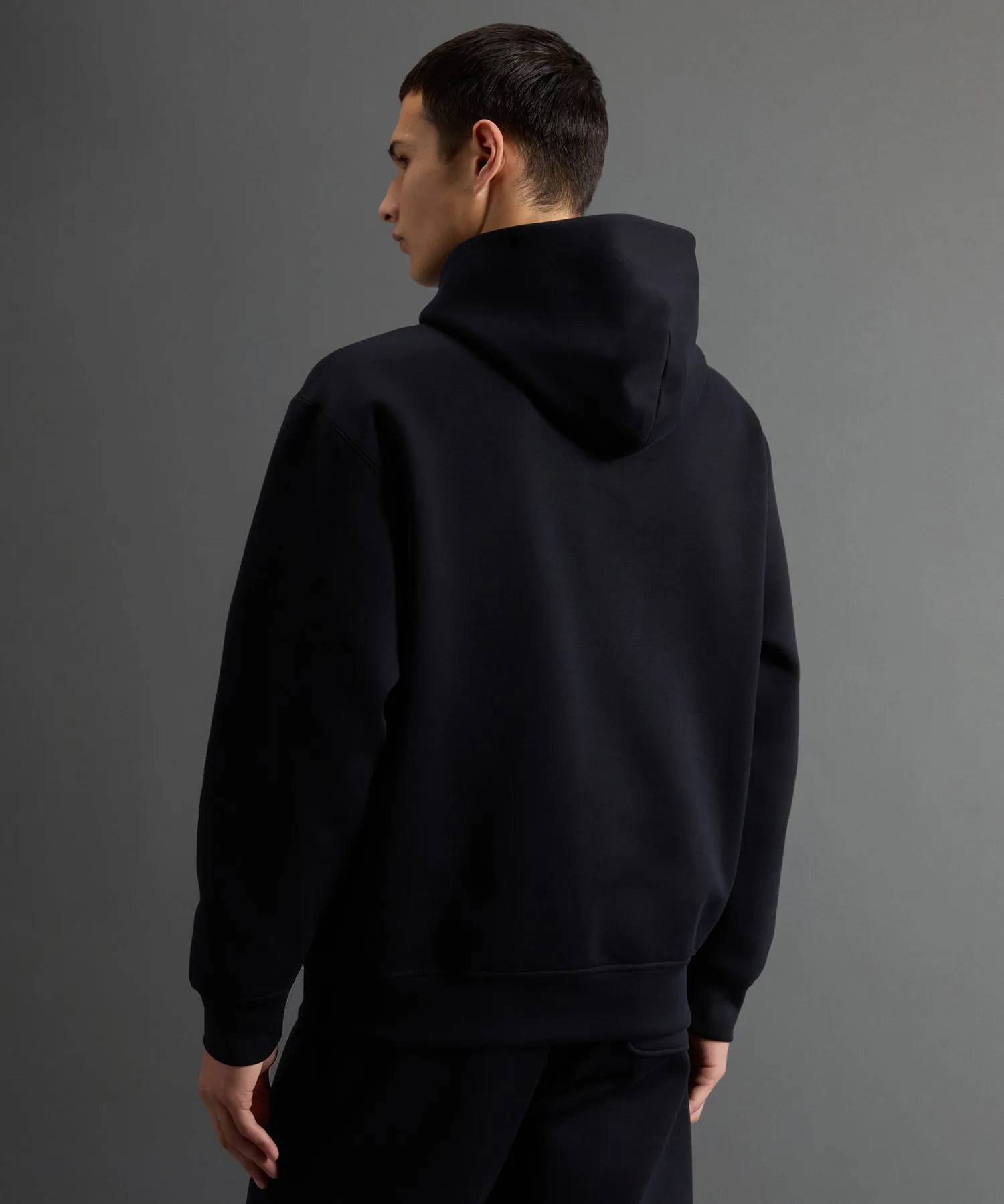Todd Snyder X Woolrich Luxe Tech Hoodie in Black