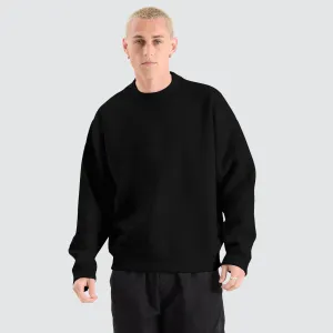 Tulsa Box Fit Sweater Jet Black
